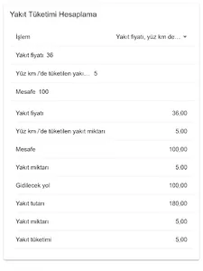 Yakıt Tüketimi Hesaplama screenshot 14