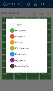 YzFood Garçom screenshot 2