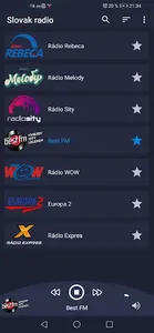 Slovak radio stations screenshot 2