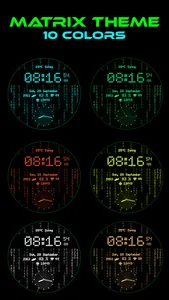 Digital+ Matrix Watch Face screenshot 3