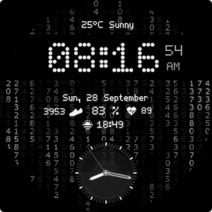 Digital+ Matrix Watch Face screenshot 6