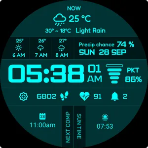 Sci-Fi Max Watch Face screenshot 8