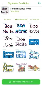 Figurinhas Boa Noite screenshot 4