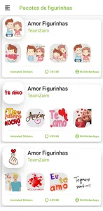 Figurinhas Amor screenshot 0