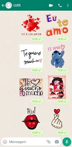Figurinhas Amor screenshot 1