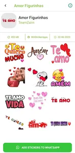 Figurinhas Amor screenshot 5