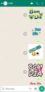 Bom dia e Boa noite Figurinhas screenshot 2