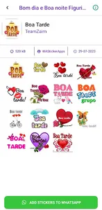 Bom dia e Boa noite Figurinhas screenshot 6