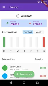 Expensy screenshot 1