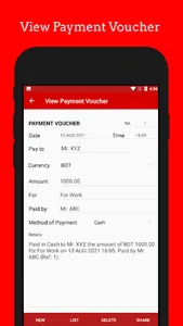Cash Payment Voucher screenshot 1