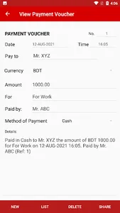 Cash Payment Voucher screenshot 4