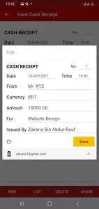 Cash Receipt screenshot 11