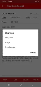 Cash Receipt screenshot 9