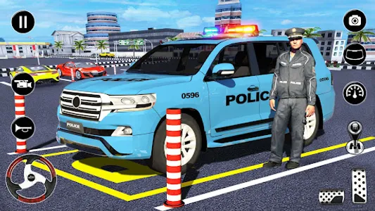 Police Prado Parking Car Games screenshot 10