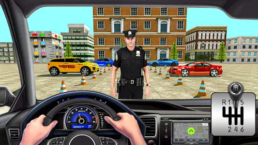 Police Prado Parking Car Games screenshot 16