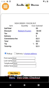 ZanzaBee Food screenshot 3