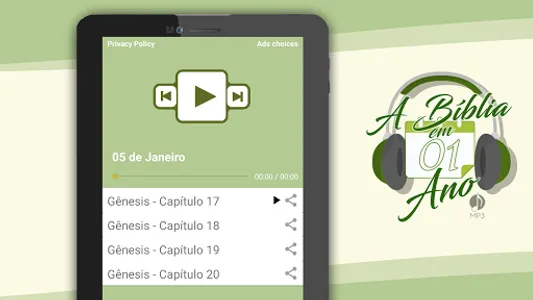 A Bíblia em 01 Ano - MP3 screenshot 5