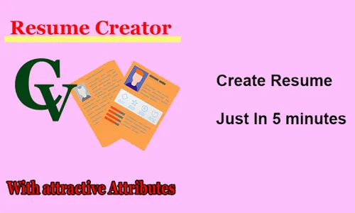 Shortest Resume/CV Maker screenshot 1