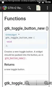 GTK+2 Reference Manual screenshot 1