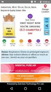 Air Quality : Smoke-O-Meter screenshot 1