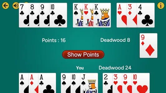 Gin Rummy Offline - Card game screenshot 2