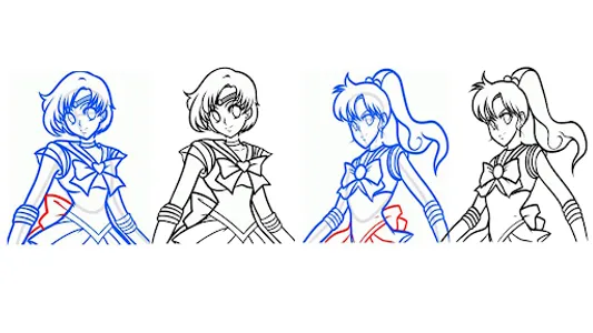 How To Draw Sailor Girl screenshot 0
