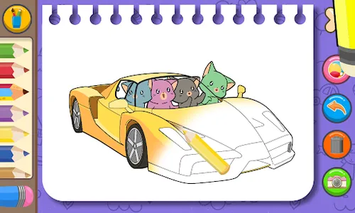Cute Cat Coloring Pages screenshot 0