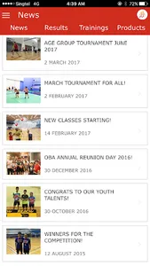 OBA Badminton App screenshot 2