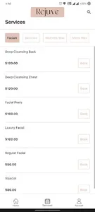 Rejuve wax center screenshot 1