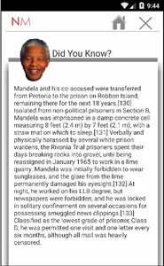Nelson Mandela's Biography 2.0 screenshot 1