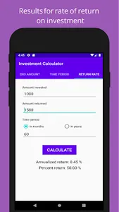 Investment Calculator - 3 Feat screenshot 5