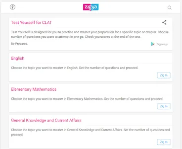CLAT | Zigya screenshot 14