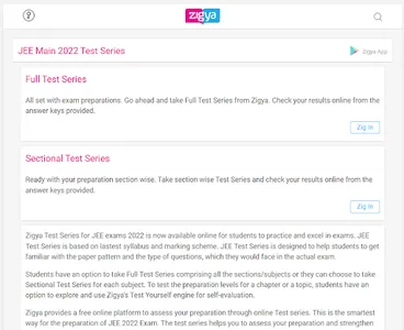 JEE | Zigya screenshot 14