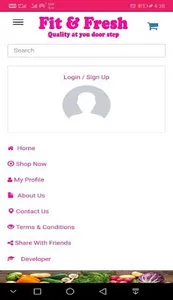 FIT AND FRESH VEGETABLE ONLINE screenshot 0