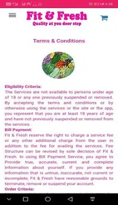 FIT AND FRESH VEGETABLE ONLINE screenshot 1