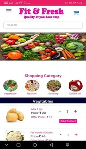 FIT AND FRESH VEGETABLE ONLINE screenshot 4