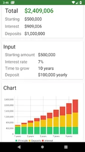 Wealthlish: Compound Interest  screenshot 1