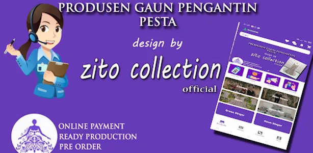 zito collection - jual gaun pe screenshot 0