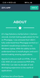 ZJ's Portfolio App screenshot 3