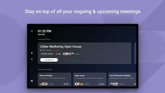 Zoho Cliq - Meetings on TV screenshot 5