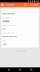 Loan Shark - Loan Calculator,  screenshot 0