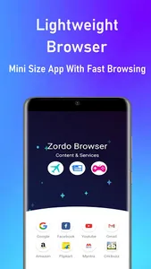 Zordo Browser - Lite & Fast screenshot 3