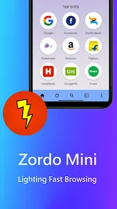 Mini Browser - Zordo Mini screenshot 1