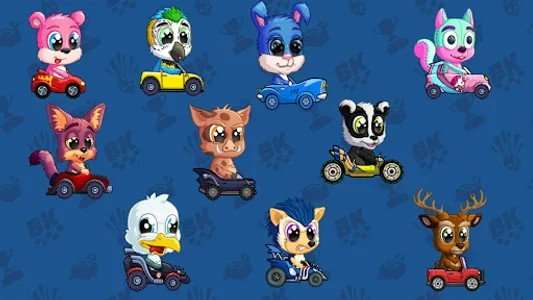 animal racing : racing cars screenshot 1