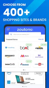 Zoutons: Coupons & Cashback screenshot 0