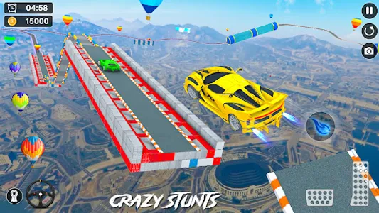 Mega Ramp Car Stunt Jumping 3d screenshot 1