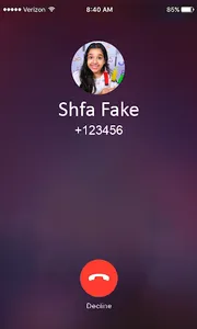 Shfa video fake call and chat screenshot 1