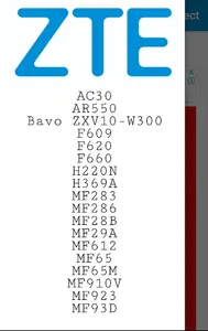 ZTE routers setup and connect screenshot 0