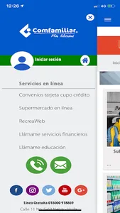 COMFAMILIAR HUILA screenshot 0