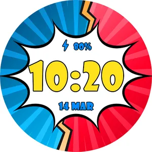 Comic Pow WatchFace: Wear OS screenshot 7